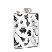 Halloween-Musterdesign Flachmann (Rechts)