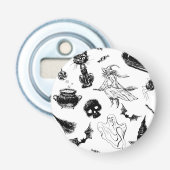 Halloween-Musterdesign Flaschenöffner (Vorderseite)