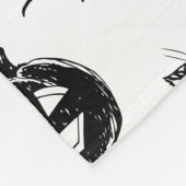 Halloween-Musterdesign Fleecedecke (Ecke)