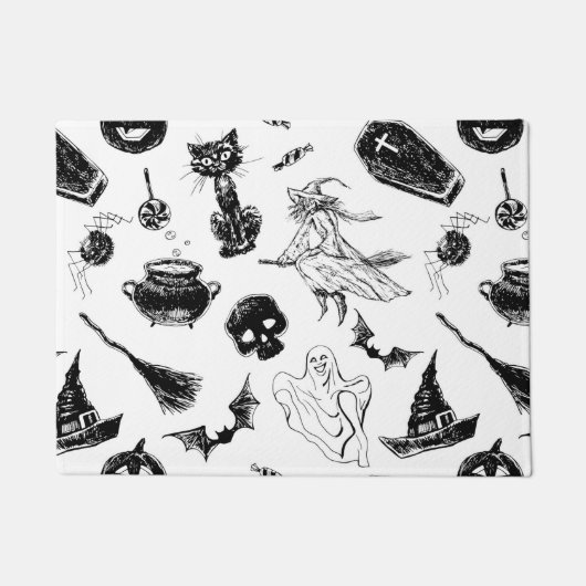 Halloween-Musterdesign Fußmatte (Vorderseite)