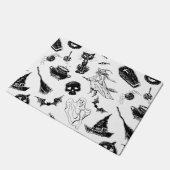 Halloween-Musterdesign Fußmatte (Schrägansicht)