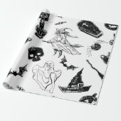 Halloween-Musterdesign Geschenkpapier (Ungerollt)