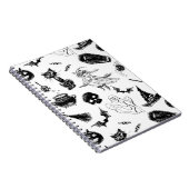 Halloween-Musterdesign Notizblock (Rechte Seite)