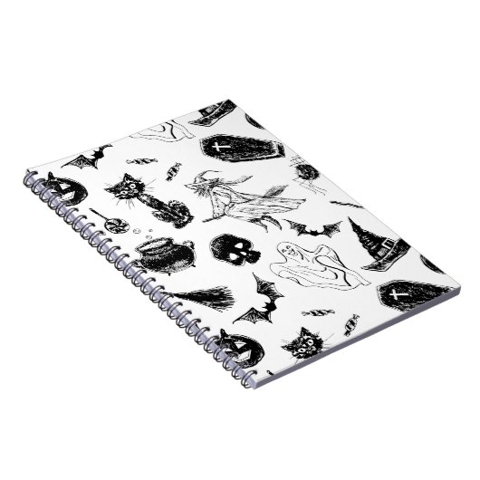 Halloween-Musterdesign Notizblock (Rechte Seite)