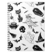 Halloween-Musterdesign Notizblock (Vorderseite)