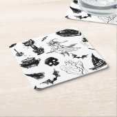Halloween-Musterdesign Rechteckiger Pappuntersetzer (angewinkelt)
