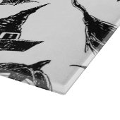 Halloween-Musterdesign Schneidebrett (Ecke)
