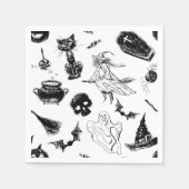 Halloween-Musterdesign Serviette (Vorderseite)