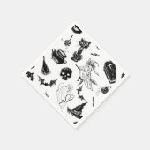 Halloween-Musterdesign Serviette (Ecke)