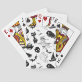 Halloween-Musterdesign Spielkarten (Rückseite)