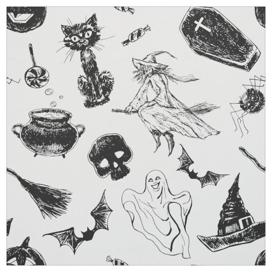 Halloween-Musterdesign Stoff (Muster)