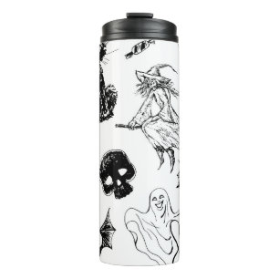 Halloween-Musterdesign Thermosbecher