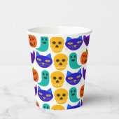 Halloween-Musterpapierplatte Pappbecher (Links)