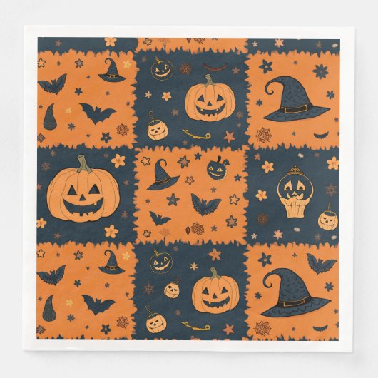 Halloween-Musterserviette Serviette (Vorderseite)