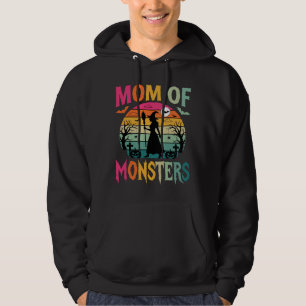 Halloween-Mutter der Monster Hexe Sonnenuntergang Hoodie