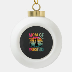 Halloween-Mutter der Monster Hexe Sonnenuntergang Keramik Kugel-Ornament