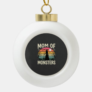 Halloween-Mutter der Monster Hexe Sonnenuntergang Keramik Kugel-Ornament
