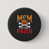 Halloween-Mutter des Patch-Kürbis-Hexe Button (Vorderseite)