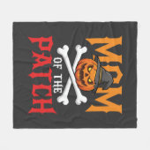 Halloween-Mutter des Patch-Kürbis-Hexe Fleecedecke (Vorderseite (Horizontal))
