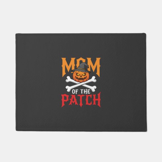 Halloween-Mutter des Patch-Kürbis-Hexe Fußmatte (Vorderseite)