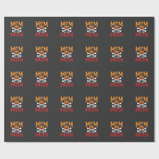 Halloween-Mutter des Patch-Kürbis-Hexe Geschenkpapier (Flach)