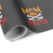Halloween-Mutter des Patch-Kürbis-Hexe Geschenkpapier (Rolleneckpunkt)