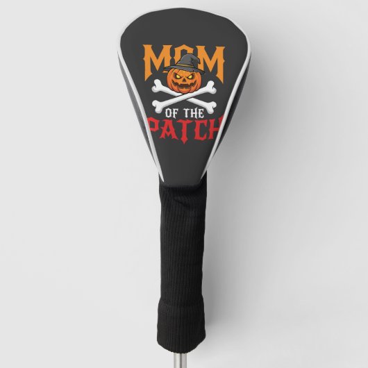 Halloween-Mutter des Patch-Kürbis-Hexe Golf Headcover (Vorderseite)
