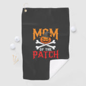 Halloween-Mutter des Patch-Kürbis-Hexe Golfhandtuch (Insitu)