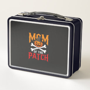 Halloween-Mutter des Patch-Kürbis-Hexe Metall Brotdose
