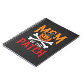 Halloween-Mutter des Patch-Kürbis-Hexe Notizblock (Linke Seite)