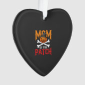 Halloween-Mutter des Patch-Kürbis-Hexe Ornament (Vorderseite)