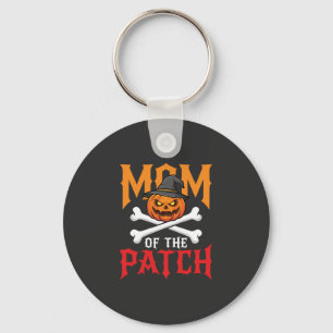 Halloween-Mutter des Patch-Kürbis-Hexe Schlüsselanhänger