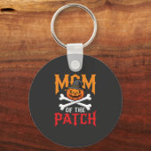 Halloween-Mutter des Patch-Kürbis-Hexe Schlüsselanhänger (Vorderseite)