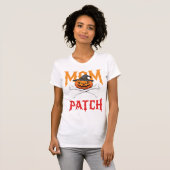 Halloween-Mutter des Patch-Kürbis-Hexe T-Shirt (Vorne ganz)