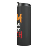 Halloween-Mutter des Patch-Kürbis-Hexe Thermosbecher (Nach rechts gedreht)
