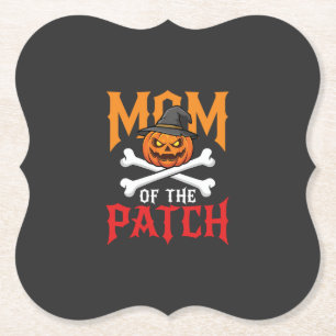 Halloween-Mutter des Patch-Kürbis-Hexe Untersetzer