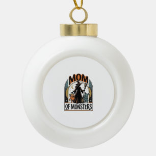 Halloween-Mutter-Shirt Gruseliges Monster-Familien Keramik Kugel-Ornament