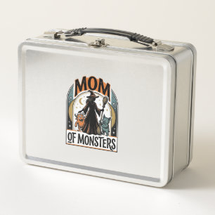Halloween-Mutter-Shirt Gruseliges Monster-Familien Metall Brotdose