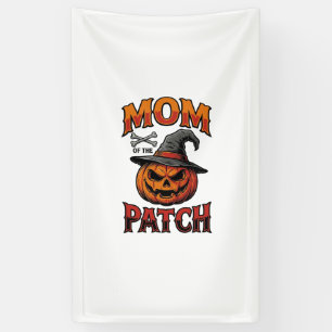 Halloween-Mutter-Shirt Kürbis Knochen Vintage Art_ Banner