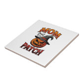 Halloween-Mutter-Shirt Kürbis Knochen Vintage Art_ Fliese (Seite)