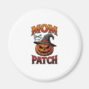 Halloween-Mutter-Shirt Kürbis Knochen Vintage Art_ Magnet