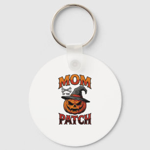 Halloween-Mutter-Shirt Kürbis Knochen Vintage Art_ Schlüsselanhänger