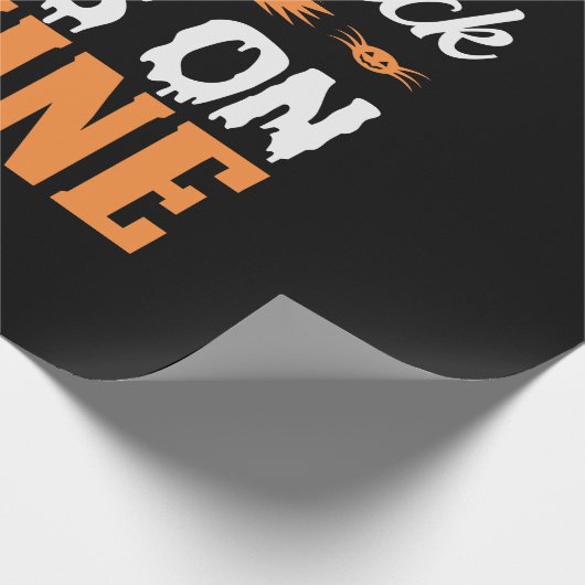 Halloween My Broomstick Geschenkpapier (Ecke)