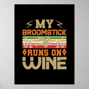 Halloween My Broomstick Poster