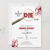 Halloween Mystery Party Einladung (Vorderseite)