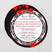 Halloween Mystery Party Einladung (Vorne/Hinten)