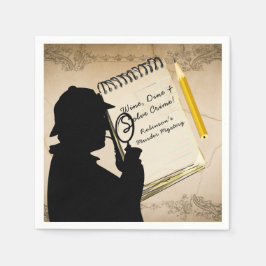 Halloween Mystery Party Vintag personalisieren Serviette