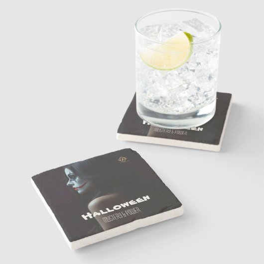 Halloween Mystery & Power Stone Untersetzer (Seitenansicht)