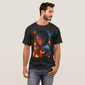 Halloween Mystical Hexenkürbis Pumpkin T-Shirt (Vorne ganz)