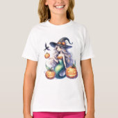 Halloween Mystical Mermaid Girl T-Shirt (Vorderseite)